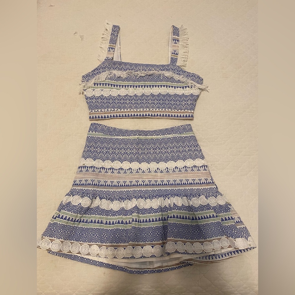 Just Me Matching Top and Skirt Set Size Small